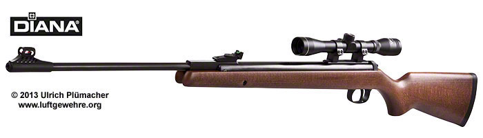 Luftgewehr Diana 350 Magnum mit Zielfernrohr Walther 4x32