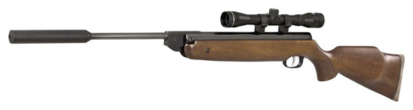 Luftgewehr Weihrauch HW 80 mit Schalldämpfer und Zielfernrohr